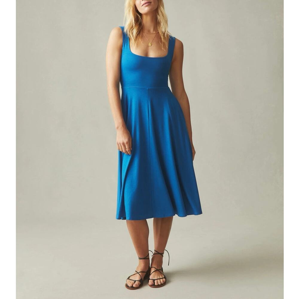 NWOT American Giant Women's Flex Dress Stretch Knit Classic Blue Size XS